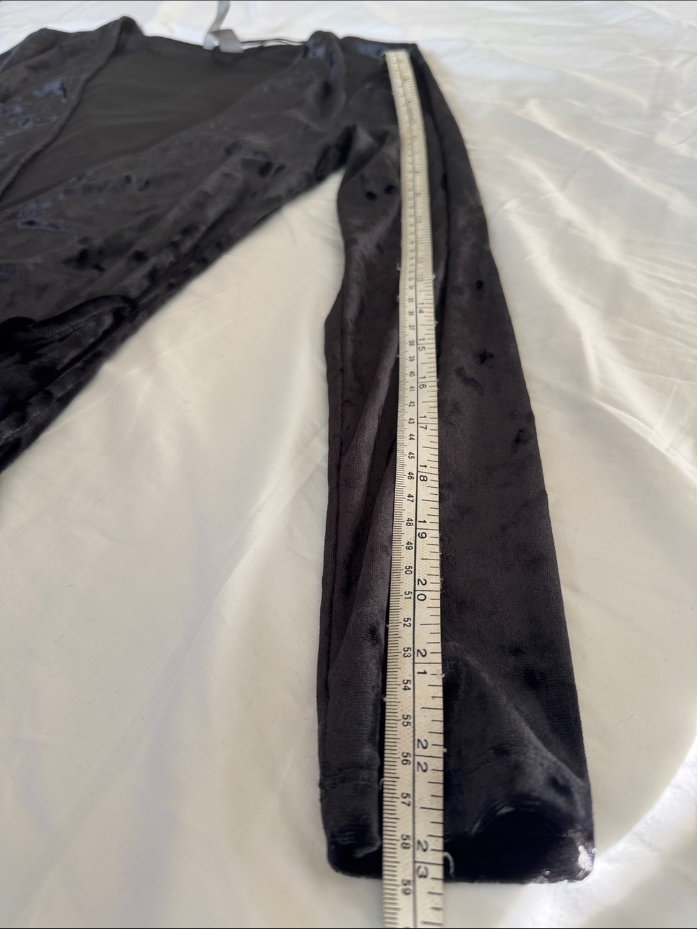 Black Velvet Wrap Dress - Picture 11 of 11